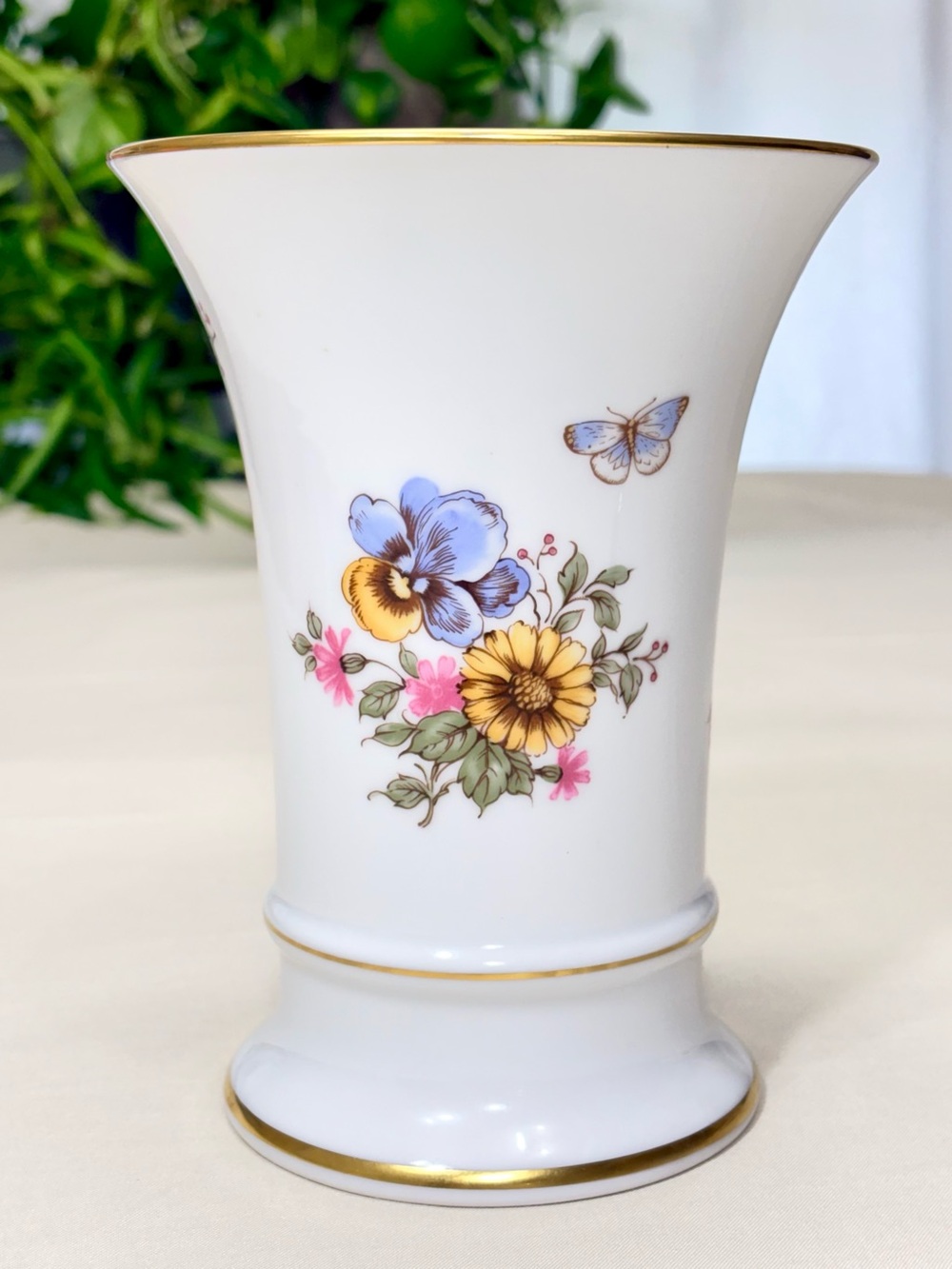 Vintage Schumann Arzberg West Germany Flared Floral Porcelain Vase 1155/18